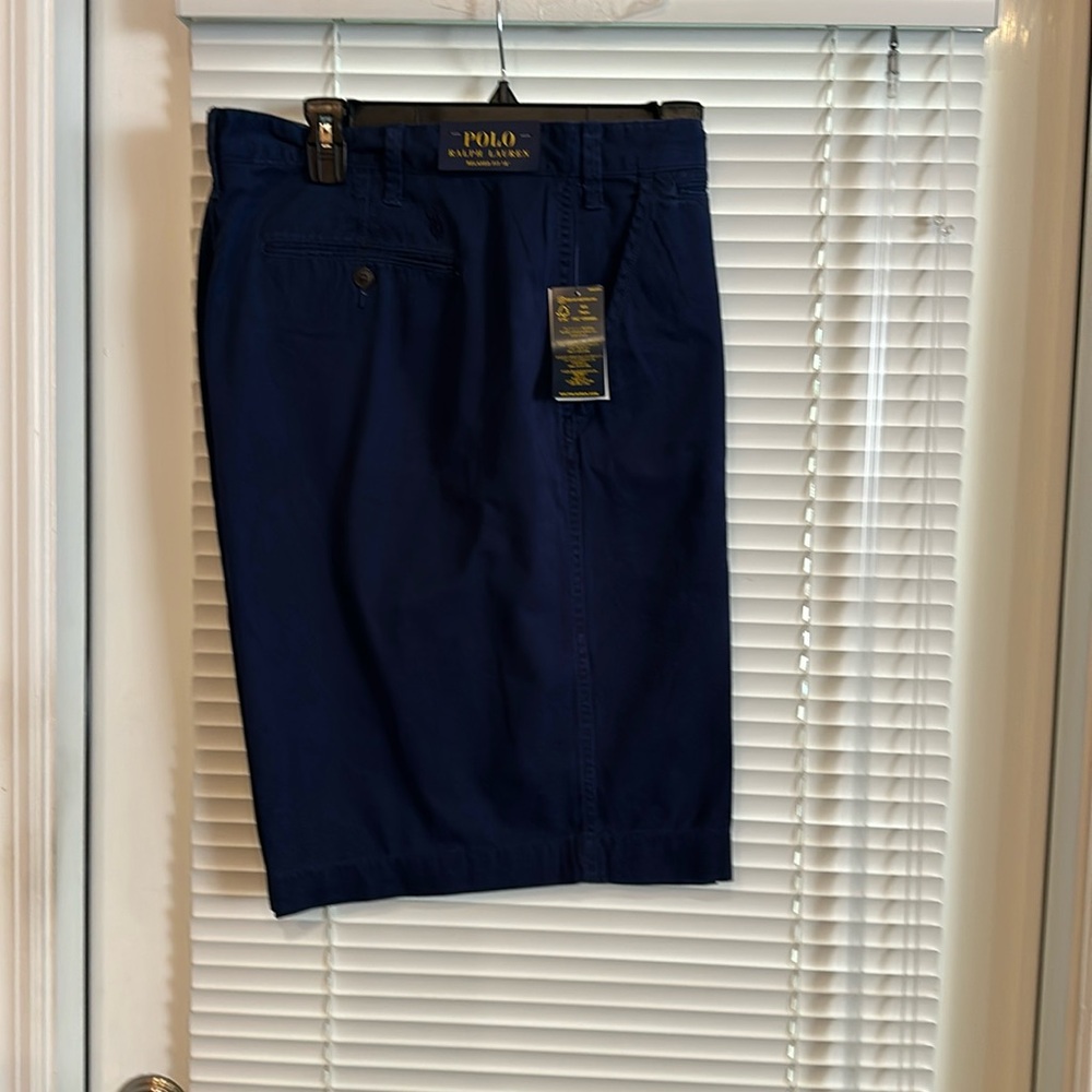 Polo Ralph Lauren Navy Relaxed Fit Cotton Shorts - Waist 42